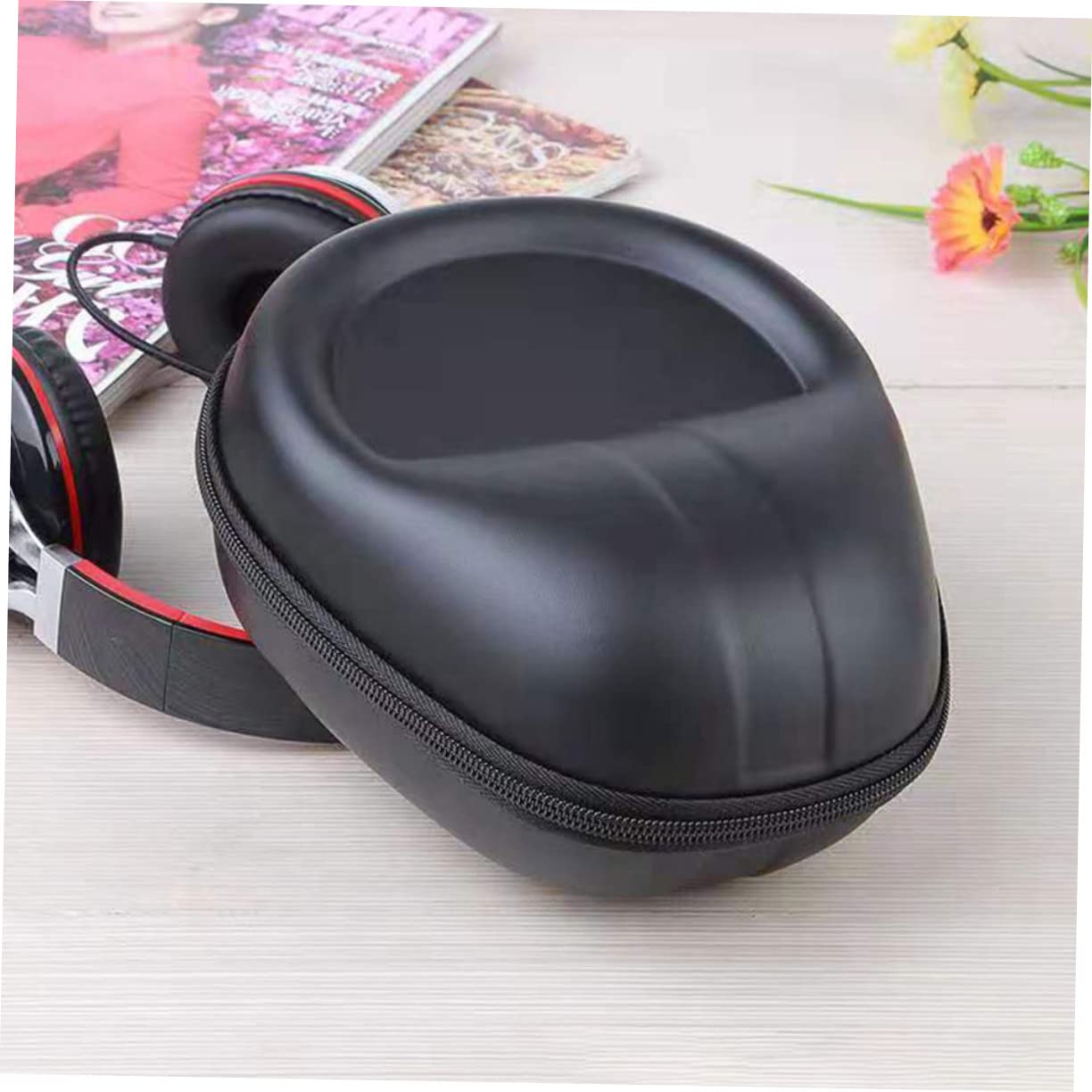Abaodam 3piezas Estuche Rígido para Auriculares Eva Cremallera Bolso De Viaje para Almacenamiento De Auriculares y Cables Compacto y Ligero para Organizar Casa o Llevar De Viaje