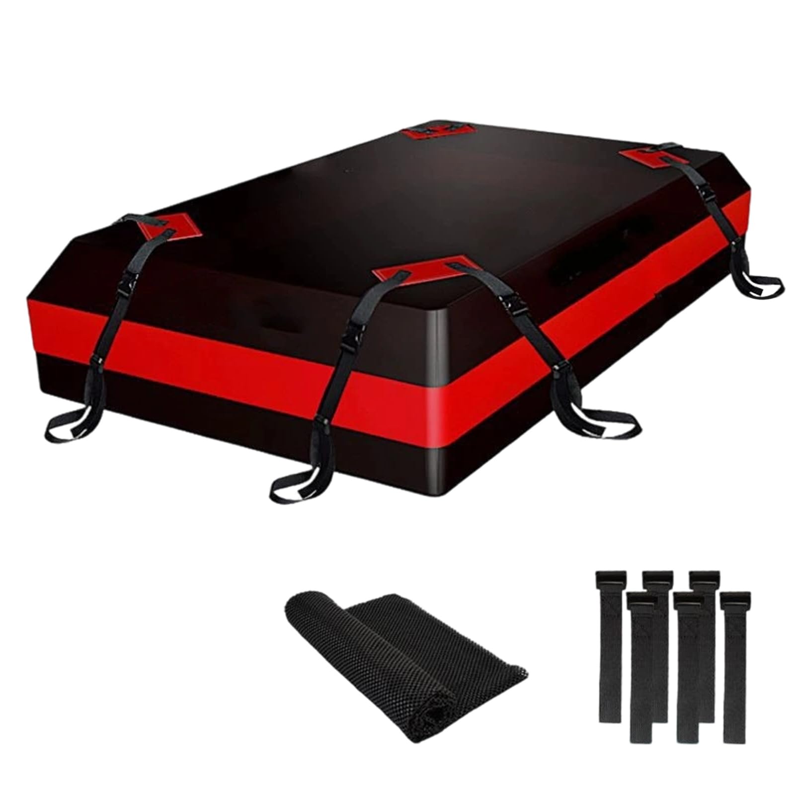 WGDYRP Multi Purpose Water Resistant Roof Top Cargo Bag for Cars SUVs Trucks Featuring grip pad and Door Hooks 112x87x44cm
