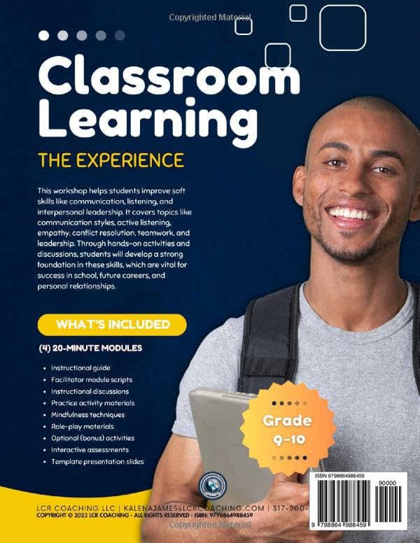 Effective Communication, Levels of Listening, and Interpersonal Leadership: Grade 9th-10th, (4) 20-Minute Lessons (Leadership Training Activity Books for Youth Grades 6-12) - Image 2