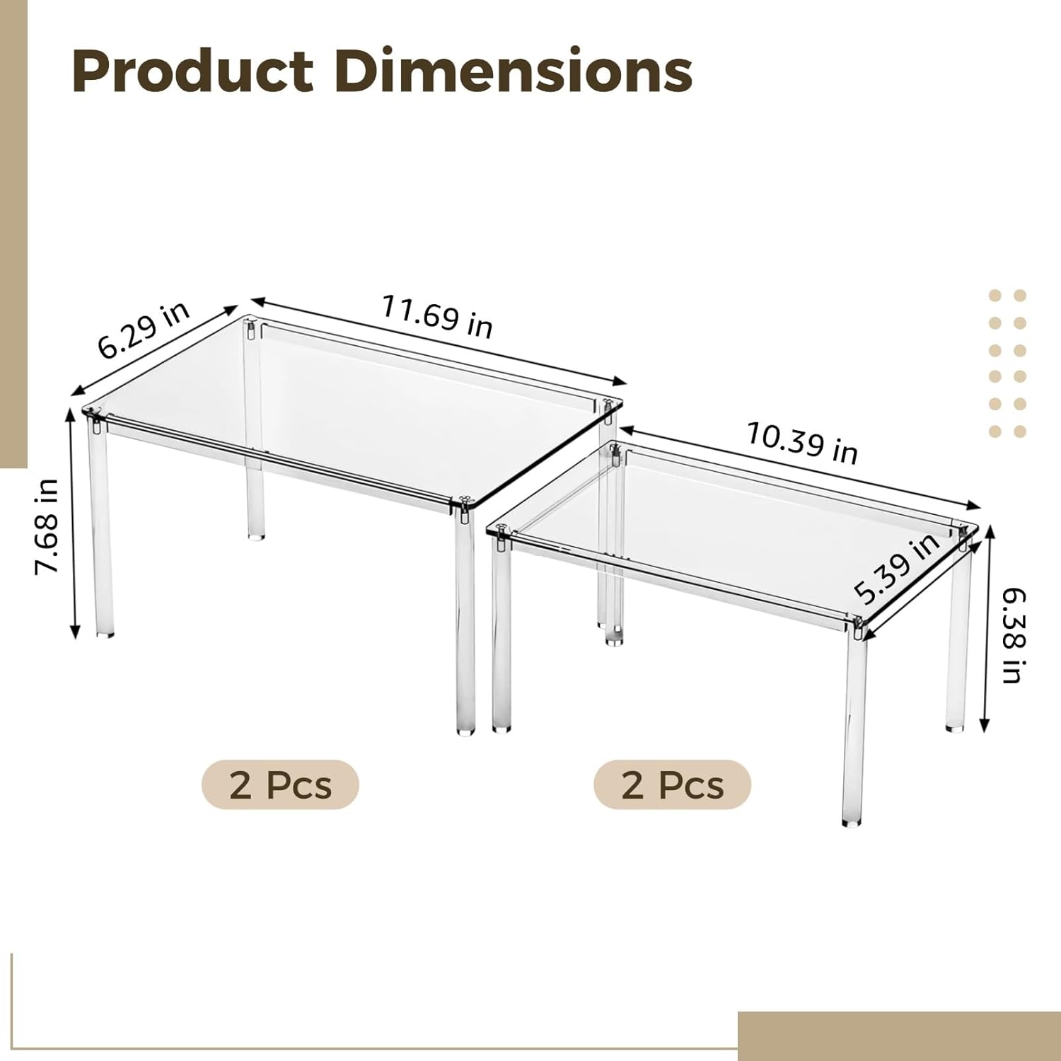 透明アクリルキャビネットオーガナイザー 積み重ね可能 カウンタートップスパイスラック モジュラーシェルフライザー キッチン パントリ
