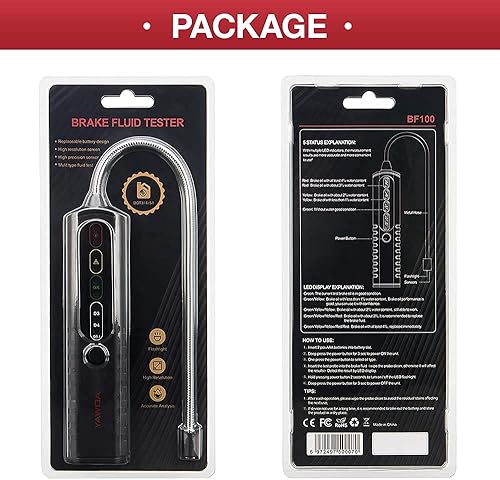 Miniatura 7 de Probador de líquido de frenos, herramienta de prueba de diagnóstico de frenos automáticos, analizador de humedad de líquido hidráulicolíquidoaceite