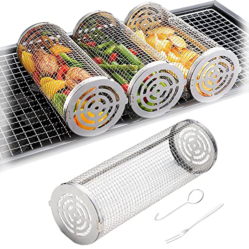 Mata do grilla ze stali nierdzewnej – nieprzywierająca siatka do grillowania ryb – idealna na kemping na świeżym powietrzu grill solut