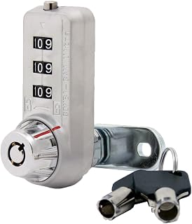 Combi-Cam Ultra 7440S & Keys, Combination Cam Lock with Master Key Override and 5/8" Cylinder, Chrome Finish