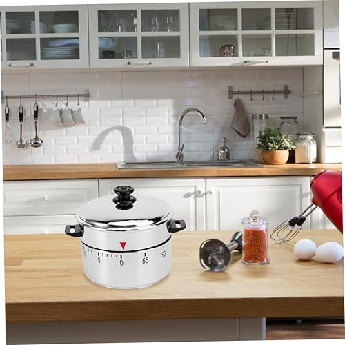 Miniatura 4 de Temporizador de 2 piezas, herramientas para barbacoa, temporizadores digitales, cadenas de acero inoxidable, forma de cocina, temporizador de