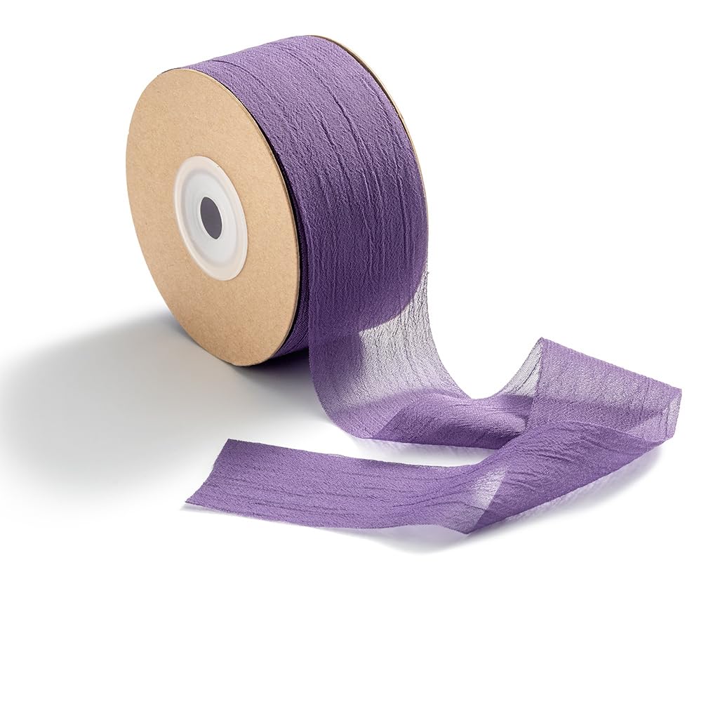 CHUQING Geschenkband Schleifenband Stoffband Chiffonband für Hochzeit | Leichtes Chiffonband als Geschenkband und Schleifenband für Hochzeit, Brautstrauß, Geschenkverpackung und Deko