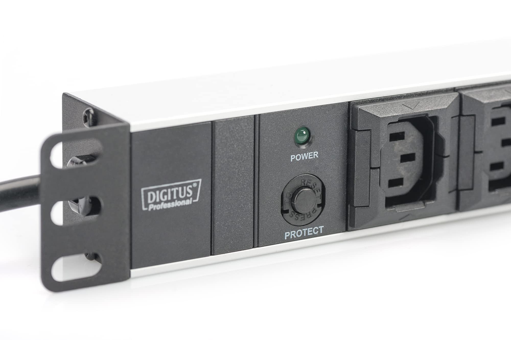 DIGITUS Verlängerungsschnur Wechselstrom 250 V 10 Ausgangsstecker, 19"