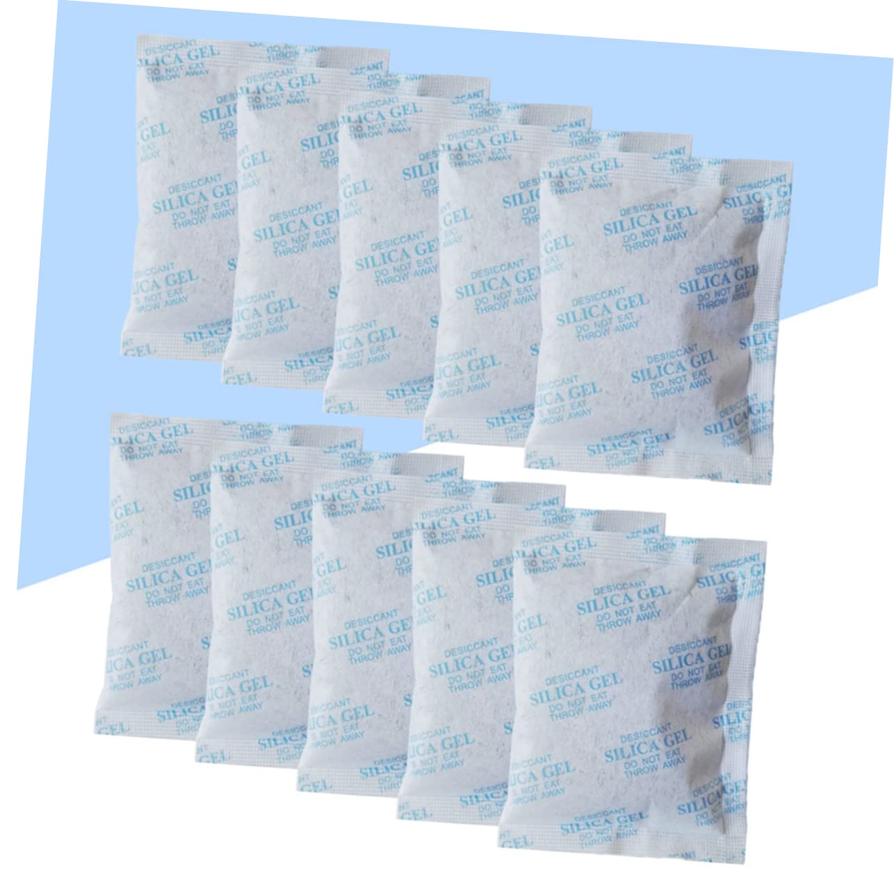 Lot de 50 Sachets Déshydratants en Tissu Non Tissé 50g Gel de Silice pour Élimination D'humidité et Prévention Rouille Armoire et Tiroir
