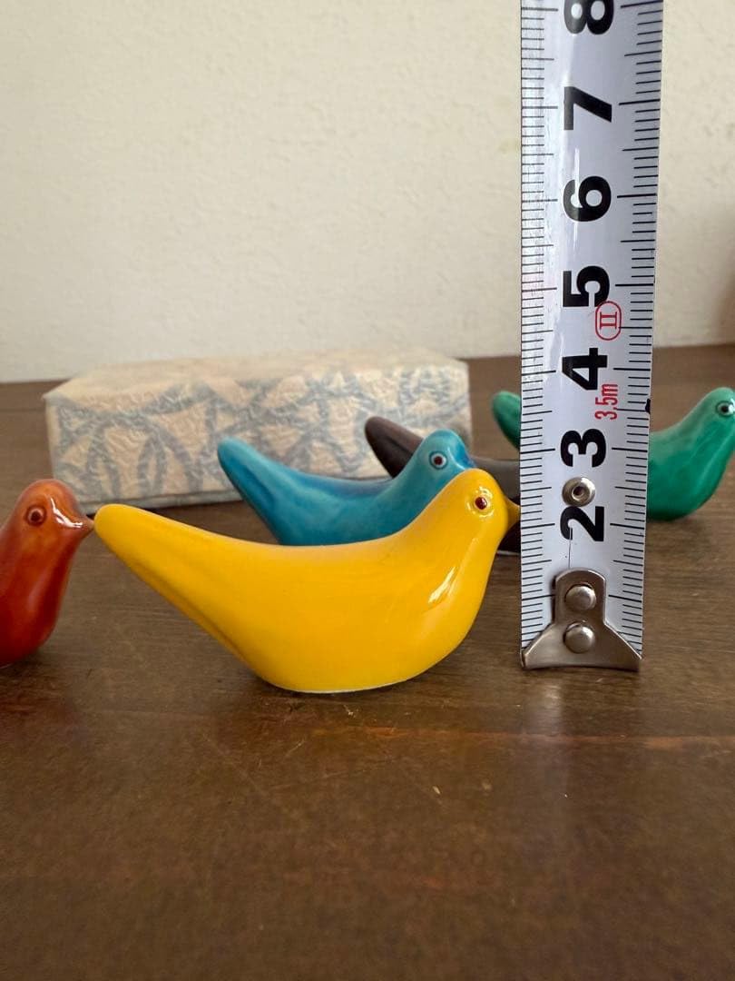 Amazon.co.jp: 小鳥 箸置き 5色セット 小鳥 波佐見焼 有田焼 白山陶器