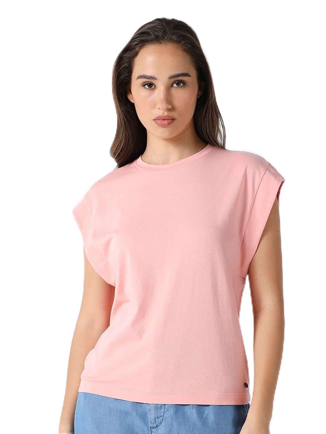 pepe jeans Women Cotton Semi Fit T-Shirt-picture-34