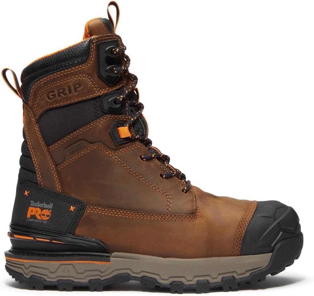 Timberland PRO mens Boondock Ultralight 8" Composite Safety Toe Insulated Waterproof Industrial Work Boot - Image 6