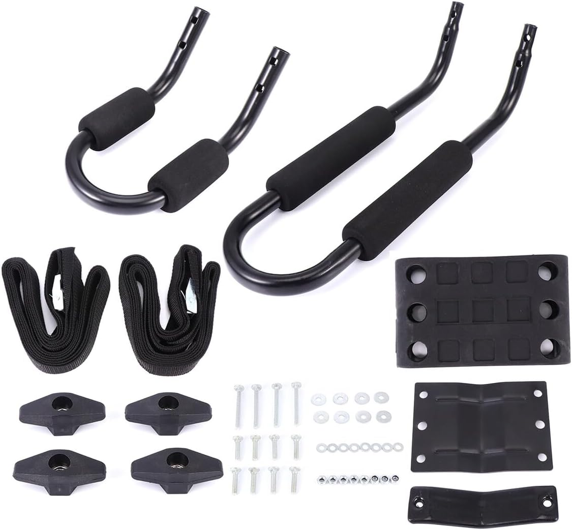 GALPADA 2pcs Kayak Roof Rack Shaped Car Mount Brackets Crossbar Carrier for Canoe Kayak Outdoor Sports Equipment SUV Truck