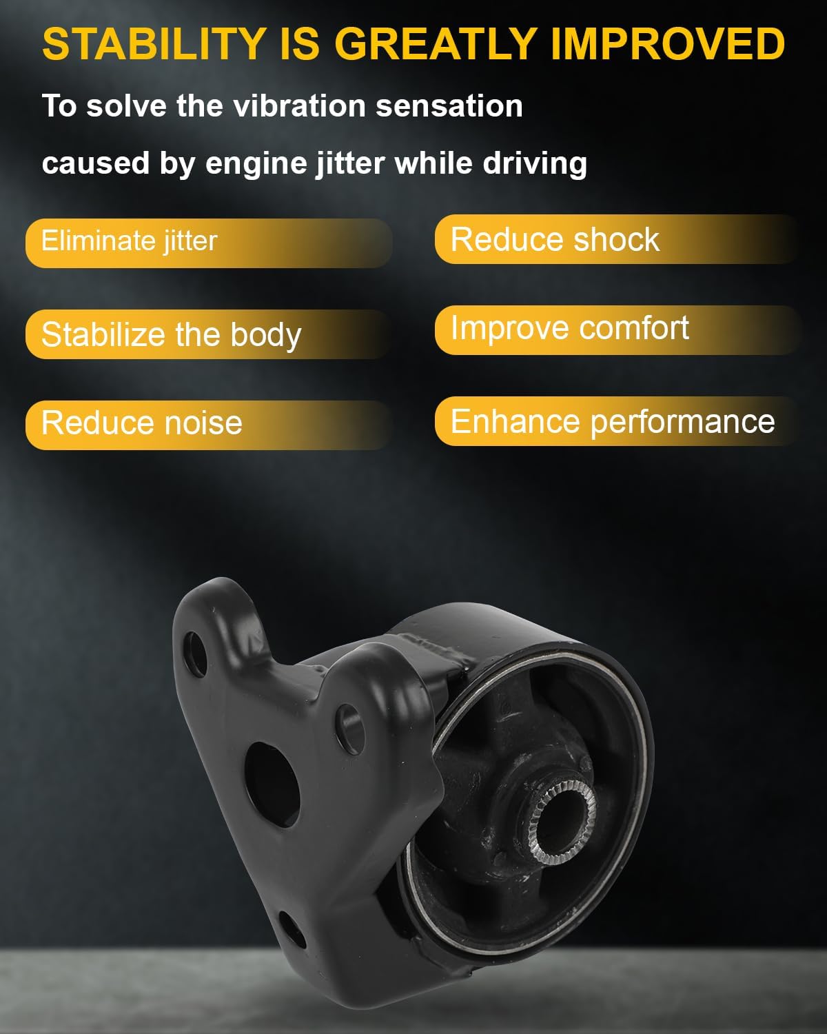 OCPTY Engine Motor Mount Set Compatible for Hyundai Elantra 2001-2006, Tiburon 2003-2008, 2.0L # A7118, A7116 (2PCS)