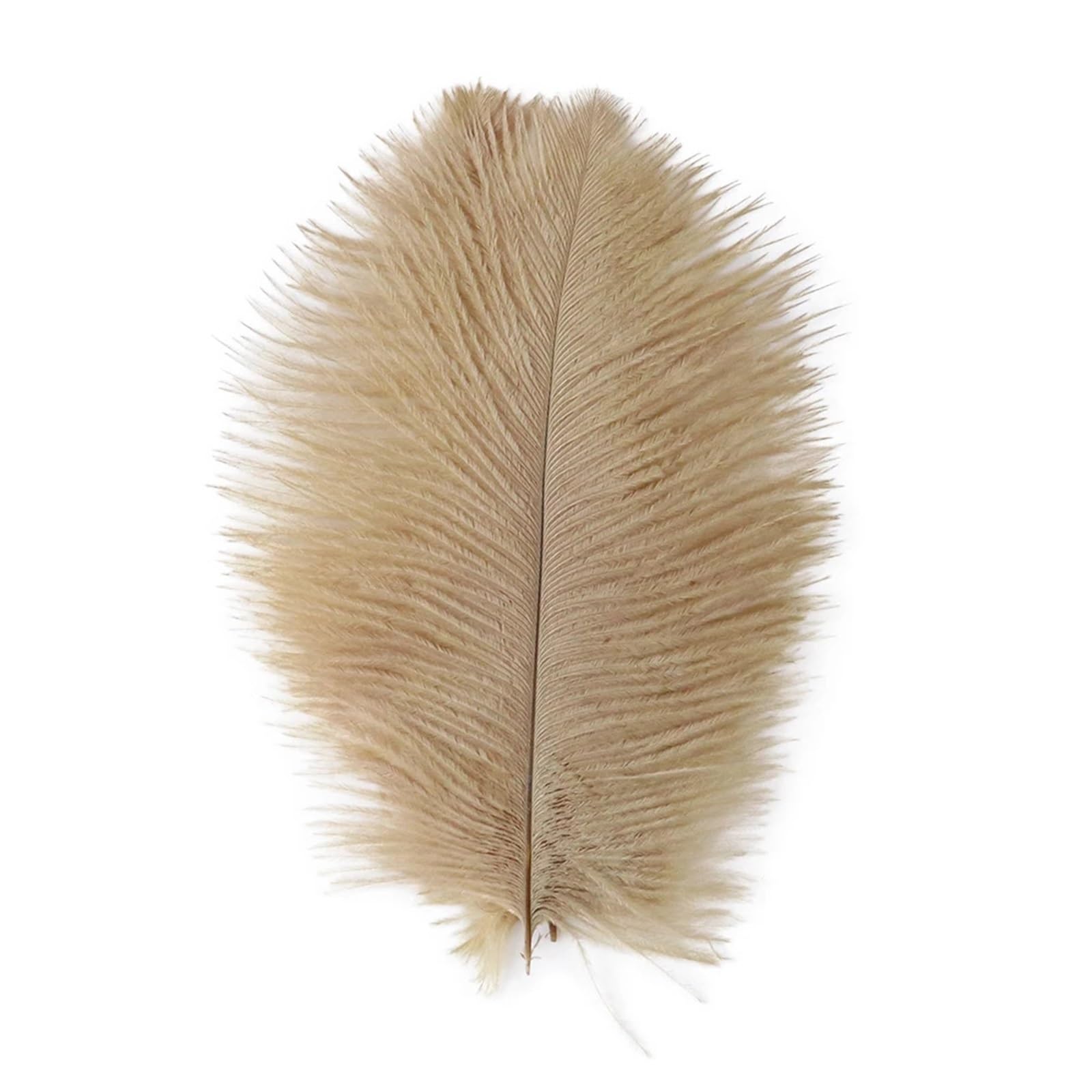Ostrich Feathers Ostrich Feather For Wedding Decoration Handicraft Accessoires DIY Dream Catcher 15-55CM/6-22Inch Plume Decor 10pcs(22 Camel,50-55cm 20-22inch)