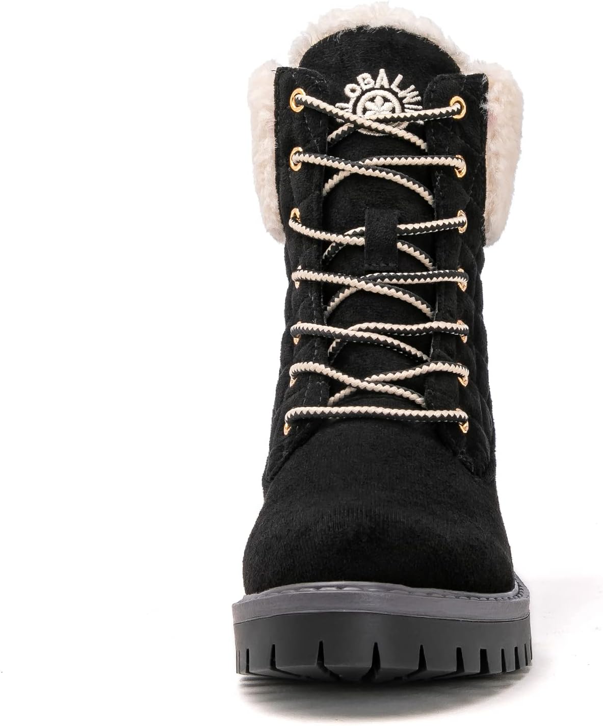 GLOBALWIN Women’s Fall Winter Quilted Ankle Boots – Warm Fleece Lined Winter Booties Combat Boots For Snow and Rain Non-Slip Fashion Ankle Booties - Image 4