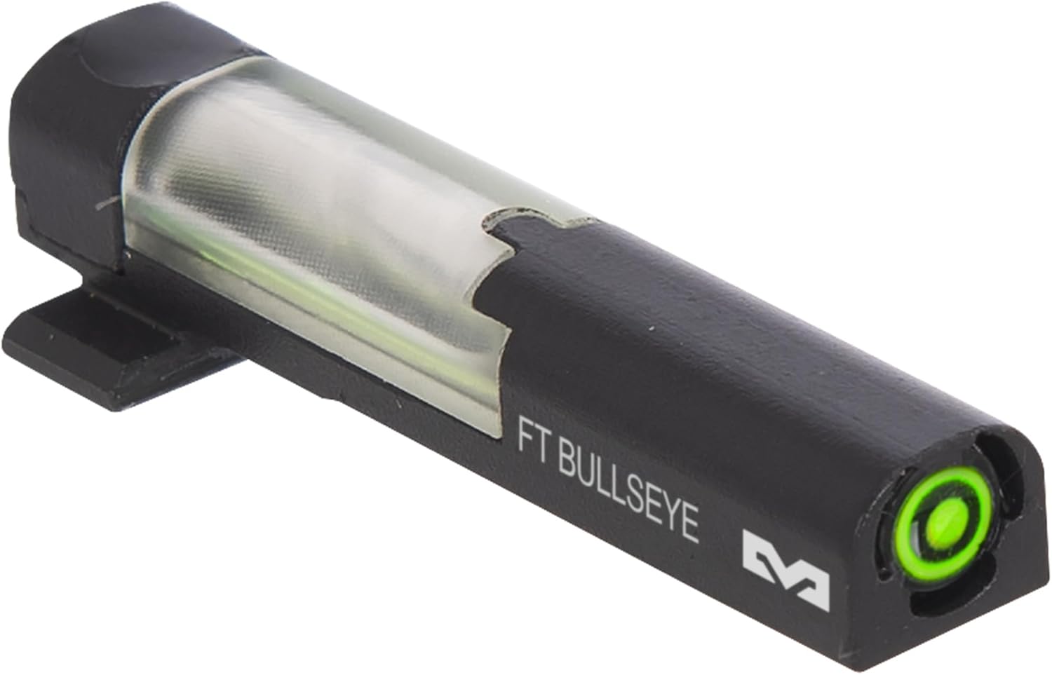 Meprolight Mepro FT Green Bullseye Front Sight - Fiber-Optic Day/Night Sight, Tritium Powered Pistol Optic, No Battery Required, Fits Most Holsters