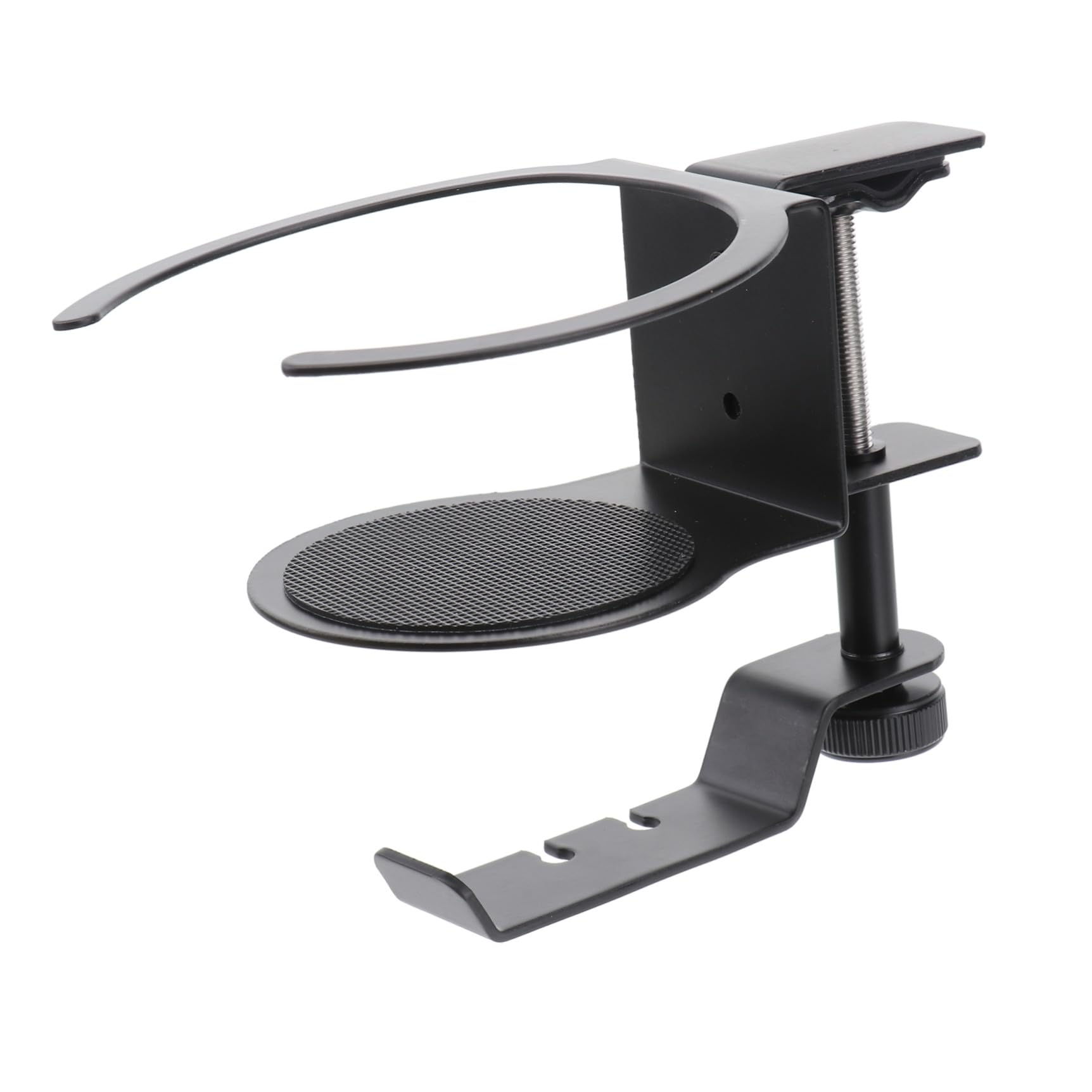 LABRIMP Supporto Per Cuffie in Portabicchieri Regolabile Per Scrivania Mobile Facile Installazione Utilizzo Per e Casa