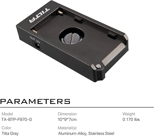 Miniatura 2 de Tilta Placa de batería TA-BTP-F970 NP-F970 para BMPCC 4K Cage Blackmagic Pocket Cinema Camera 4K Rig