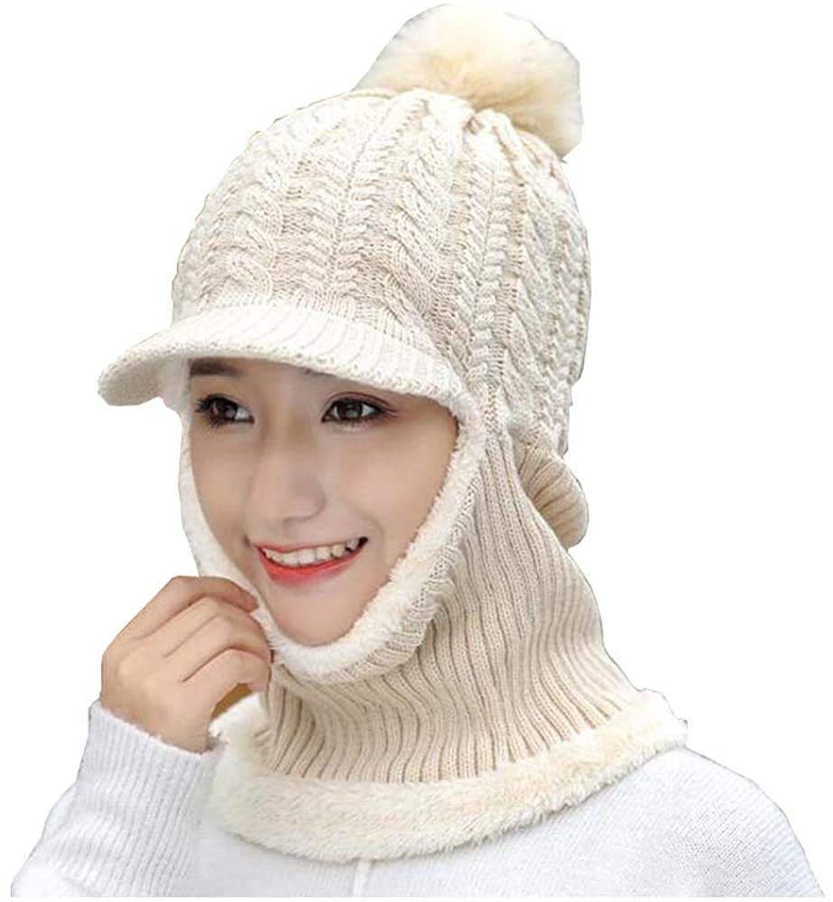 KETKAR Winter Warm Knitted Woolen Beanie Skull Stylish Soft Material Caps with Neck Cover and Mask for Men and Women_Free Size,Beige (B09HS6PKFY) Amazon Price History, Amazon Price Tracker