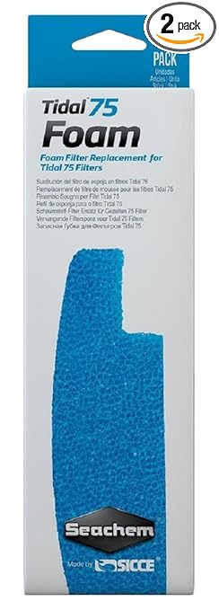 Seachem Laboratories 6504 75 Foam Tidal Filter (2 Pack)