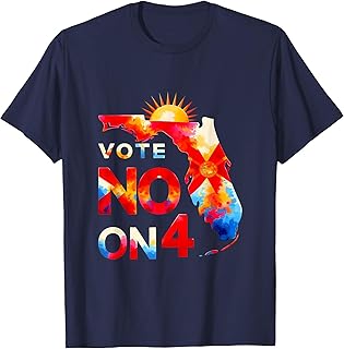 Vintage Vote No On 4 Amendment 4 Vote No On Four Design T-Shirt