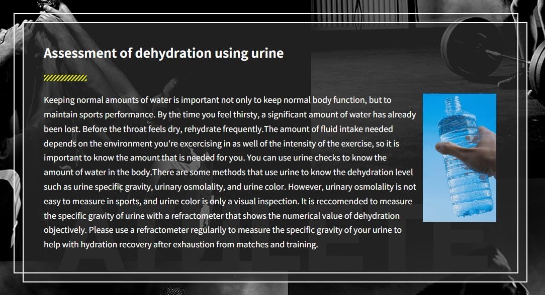 ATAGO Digital Hand-held Urine Specific Gravity Refractometer - PAL-ATHLETE (con cover in silicone, senza batterie)