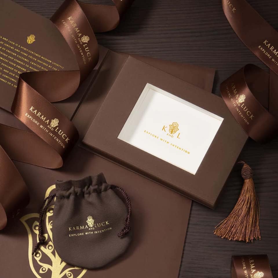 KARMA AND LUCK - Streak of Luck - Genuine Tiger's Eye Lava Stones Bracelet for Men with Antique Bronze Card Suit Charms. Ready to Gift for Him. Size: 7.5" stretch. - Image 4