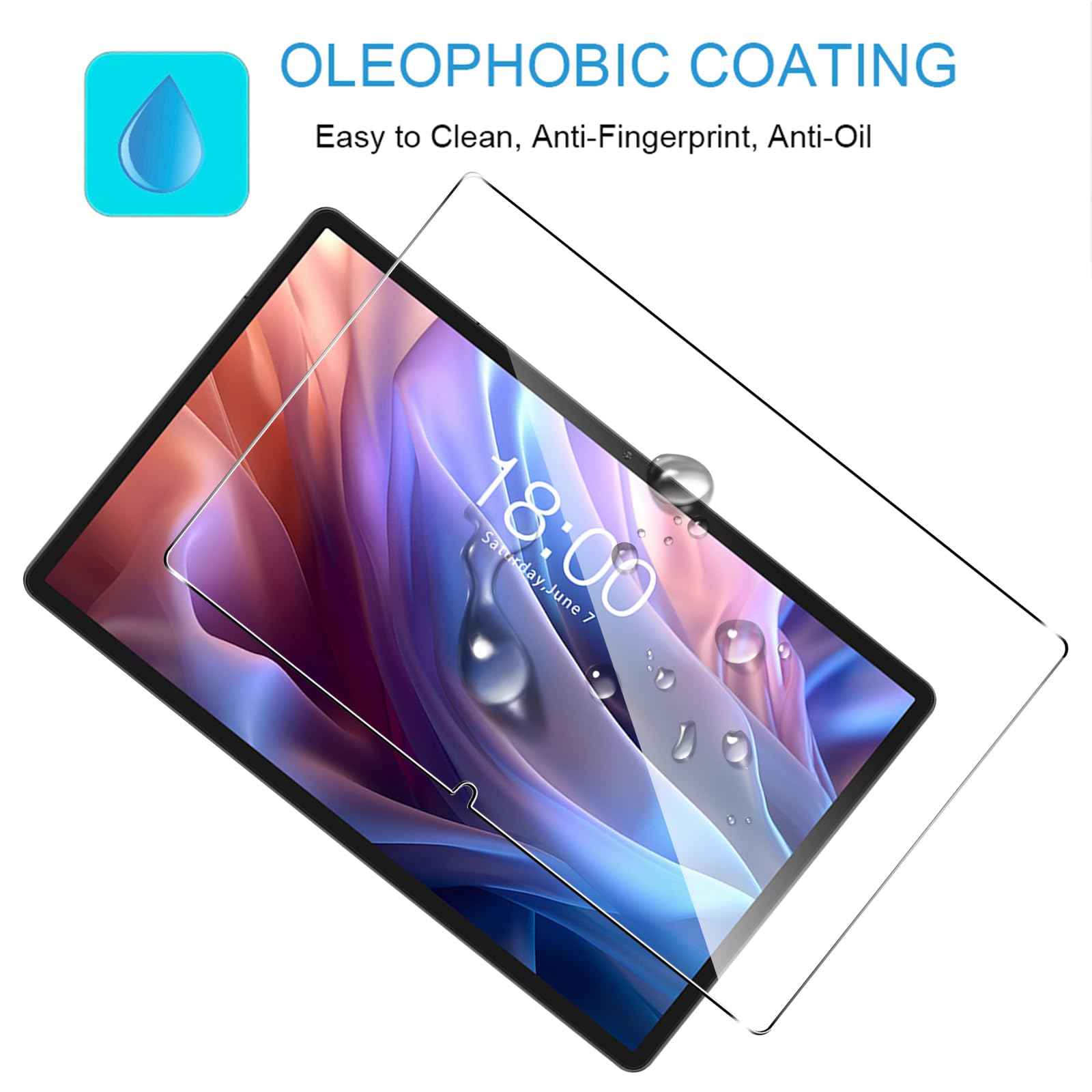 Lot De 2 Protections écran Verre Trempé Pour Tablette TECLAST T65MAX 13″ – Dureté 9H, Anti-rayures
