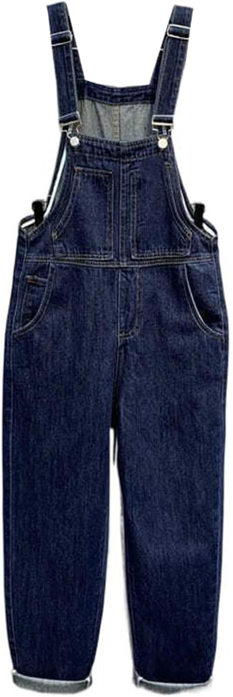 Pocket Detail Overalls - Spring Autumn Loose Wide-Leg Pants for Men