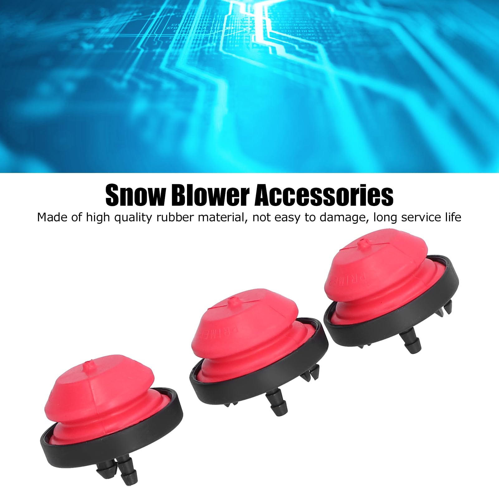 Fdit 3 Piezas de Montaje de Bombilla de Imprimación de Soplador de Nieve, Repuesto de Bombilla de Imprimación para Craftsman MTD Ryobi Yardman 751-10639 951-10639 951-10639A