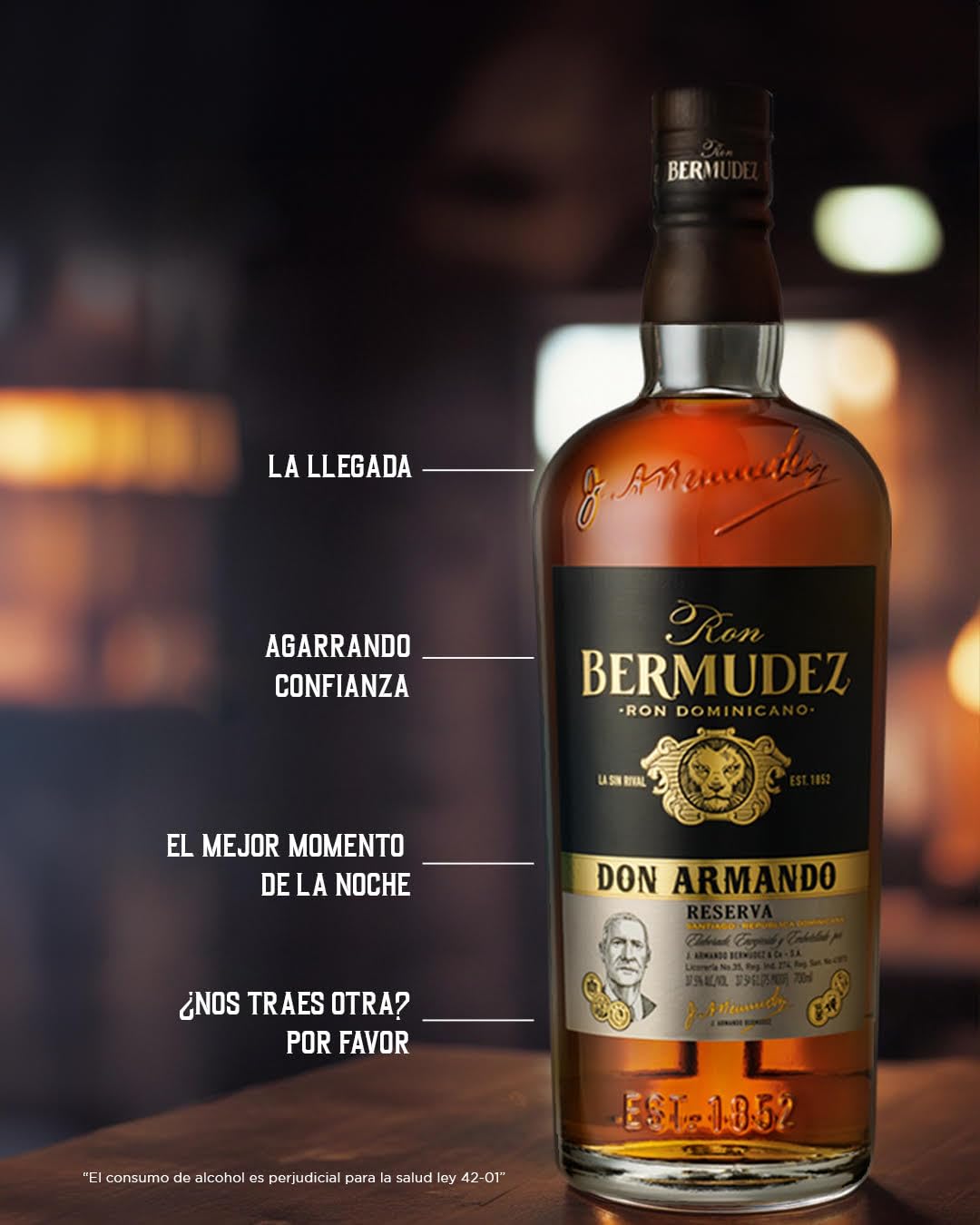 Bermudez RON BERMUDEZ RSVA. "DON ARMANDO" + Estuche COPA BALÓN 70CL 37.5% - 700 ml