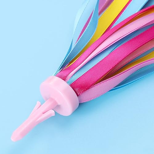 Miniatura 6 de BESPORTBLE Cinta de borla de bicicleta para niños, 1 par de serpentinas coloridas para manillar de bicicleta para niñas y niños, accesorios de