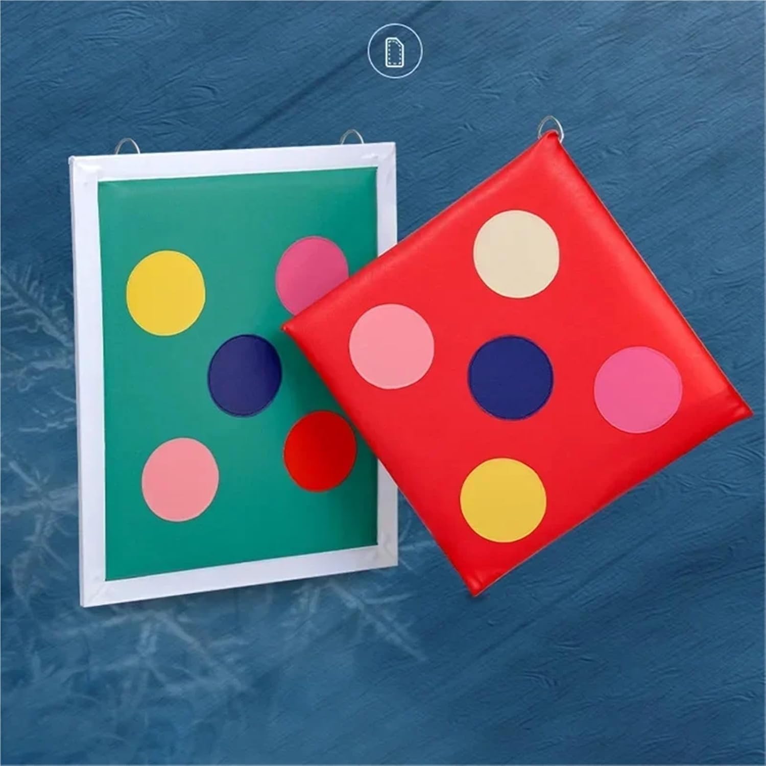 Fencing Target 2 Pcs Fencing Target Training Equipment Wall Hanging Small Arrow Mat Double-Sided Sword Puncture Resistance Random Color