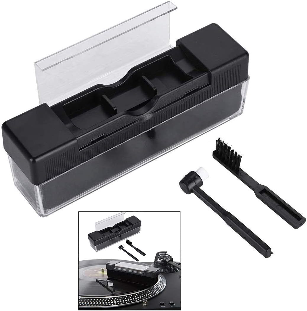LSTK Vinyl Record Cleaner Cleaning Brush with Anti Static Function,Dust Remover for Vinyl Record