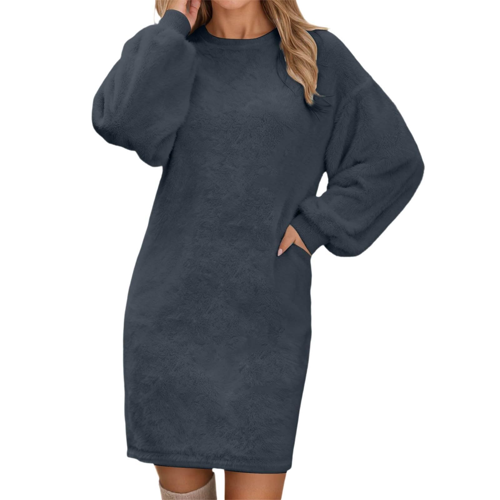 Sweater Dresses for Women Oversized Fall Sweater Winter Fashion Long Pullover Sweaters Casual Loose Knit Tops