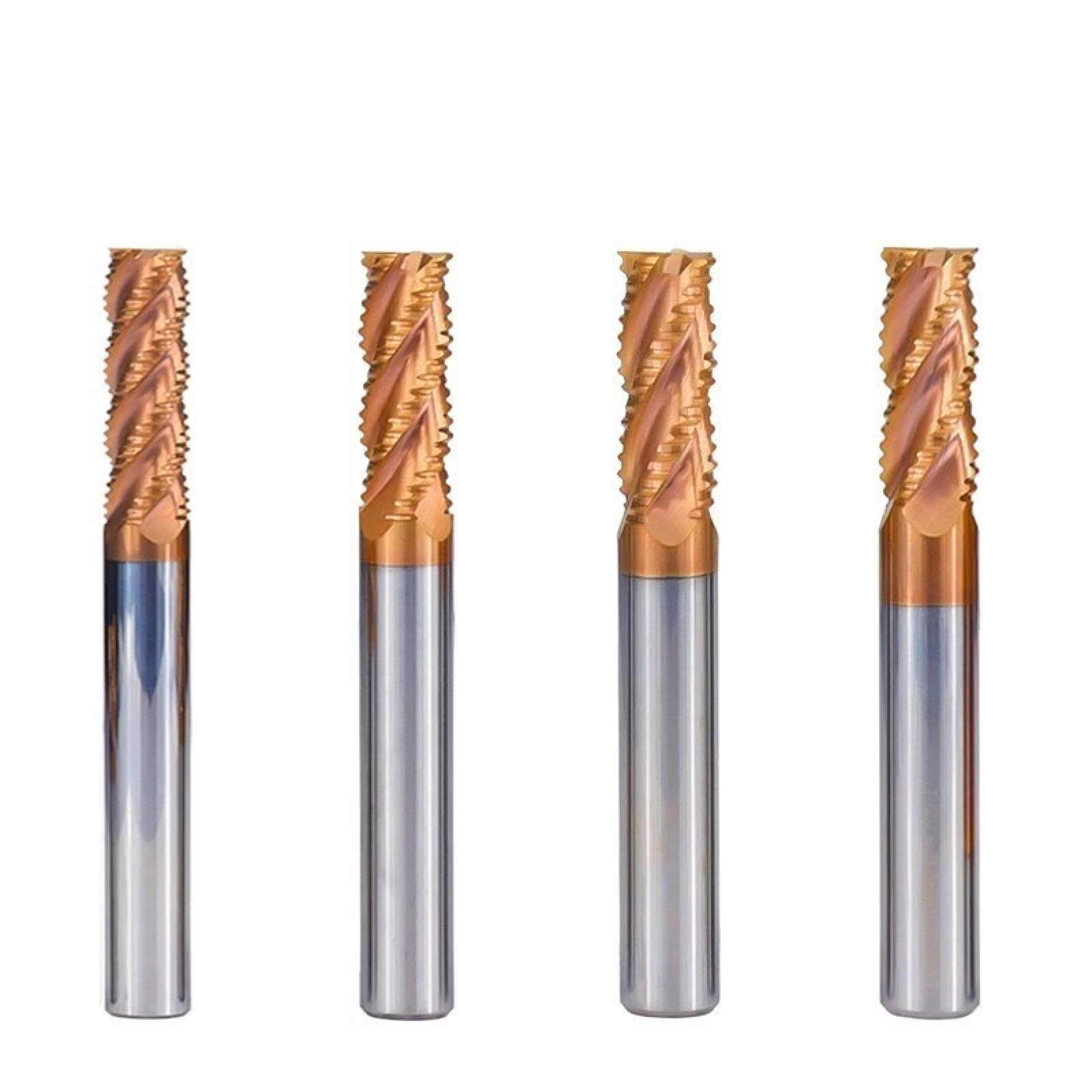 Fresa De Extremo De Desbaste De 4 Cuchillas, Fresadora CNC Con Revestimiento De TiCN, Broca HRC55,8x35x100L