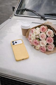 Fenza iPhone 17 Pro Max Uyumlu Kılıf Kamera Çerçeveli Darbe ve Çizilmelere Dayanıklı İnce Slim Dokulu Telefon Kılıfı (Sarı)