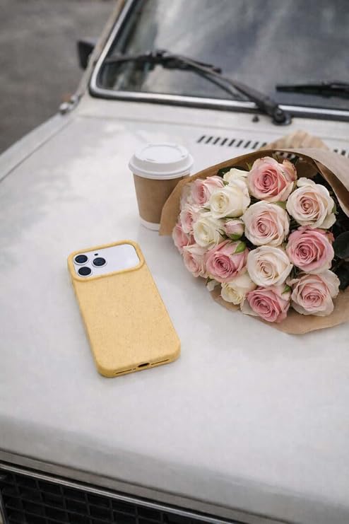 Fenza iPhone 17 Pro Max Uyumlu Kılıf Kamera Çerçeveli Darbe ve Çizilmelere Dayanıklı İnce Slim Dokulu Telefon Kılıfı (Sarı)