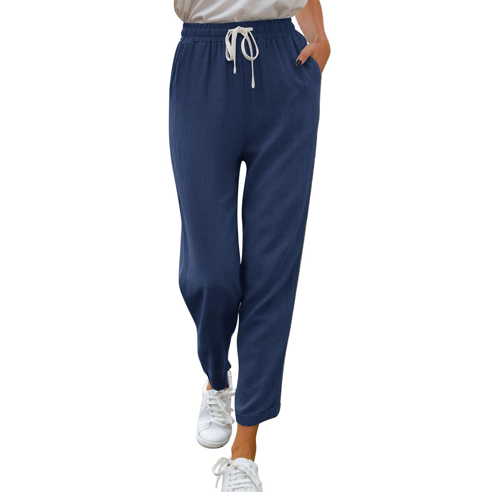 Pantalon de jogging en coton et lin parfait pour vos week-ends décontractés