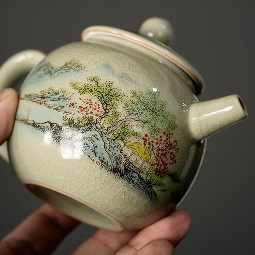 Ceramic Teapot Small Filter Teapot Handmade Retro Teapot For Brewing Tea Household Ceramic Kung Fu Tea Set Tea Pot Ceramic
