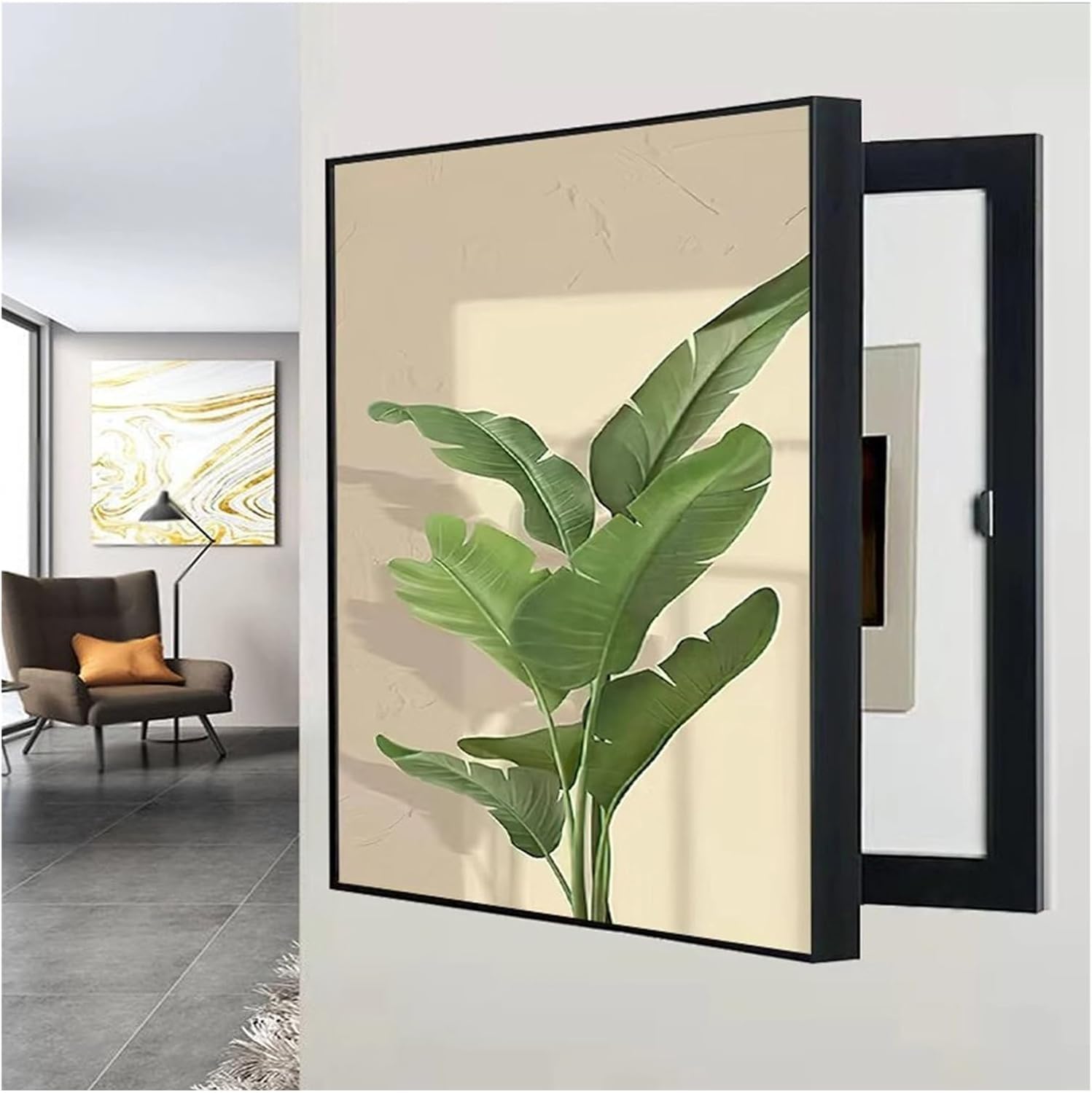 Tapa Cuadro Electrico Tapa Cuadro Electrico Decorativo Pintura Decorativa Caja Medidor Simple Contadores Decoración Montaje en Pared Tapa Caja,H,45x55cm
