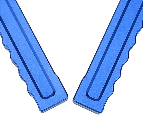 Miniatura 7 de Fydun Barra de agarre frontal de aluminio para JKUnlimited Sport Sahara 2007-2018 (azul)