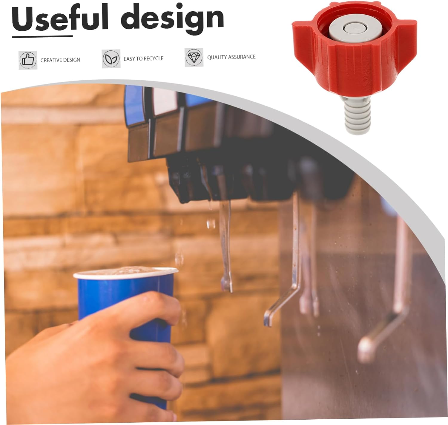 Alipis Plastic Bib Connector Replacement for Soda Water Machine Reusable Versatile Beverage Maker Adapter