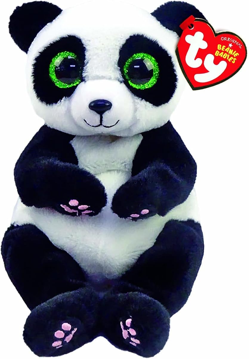 TY Toys Beanie Babies Panda Ying - 15 CM, Black/White,2009122