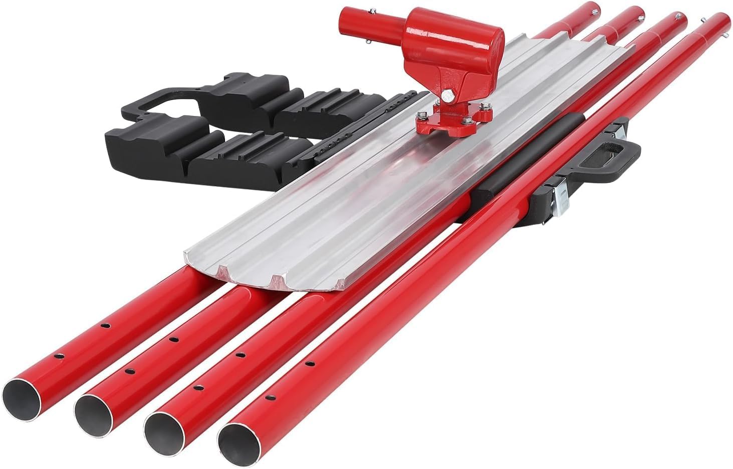 Garvee Bull Float Magnesium Concrete Float, 48x8 in Aluminum Alloy Concrete Float Tool, with 4 Handles and Bull Float Bracket, Bull Concrete Kit Finishing Bull Float for Concrete Finishing