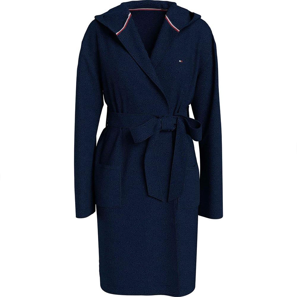 Tommy Hilfiger Peignoirs pour femmes, Bleu (Desert Sky), L
