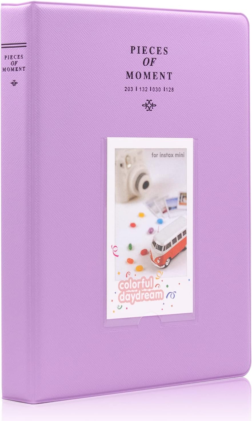 Ablus 128 Pocket Mini Photo Album - Fits Instax, Polaroid, Kodak Mini Film (Lavender)