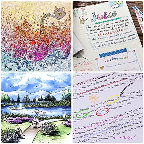 [12 Colors] 0.5 Mm Micro, Fineliner Pen Set Ink, Fine Point Pen,Multi-Liner, Sketching, Anime,Artist Illustrating/ Technical Drawing,Office Documents #TOP6