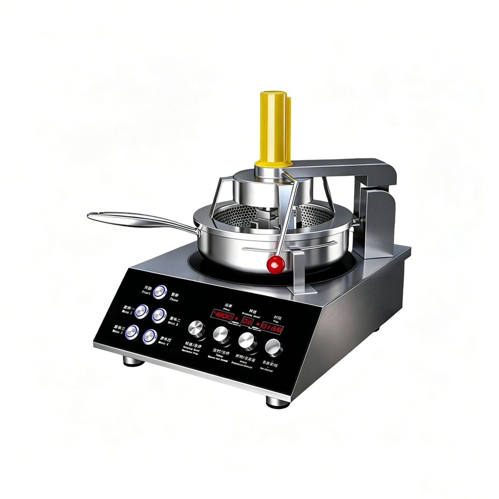 Máquina De Cocción Automática Comercial con Control De 9 Velocidades para Emprendimientos De Catering Restaurantes Establecimientos De Comida Rápida,5kw