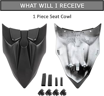 Amazon.com: Rear Passenger Pillion Solo Seat Cowl Cover Fairing