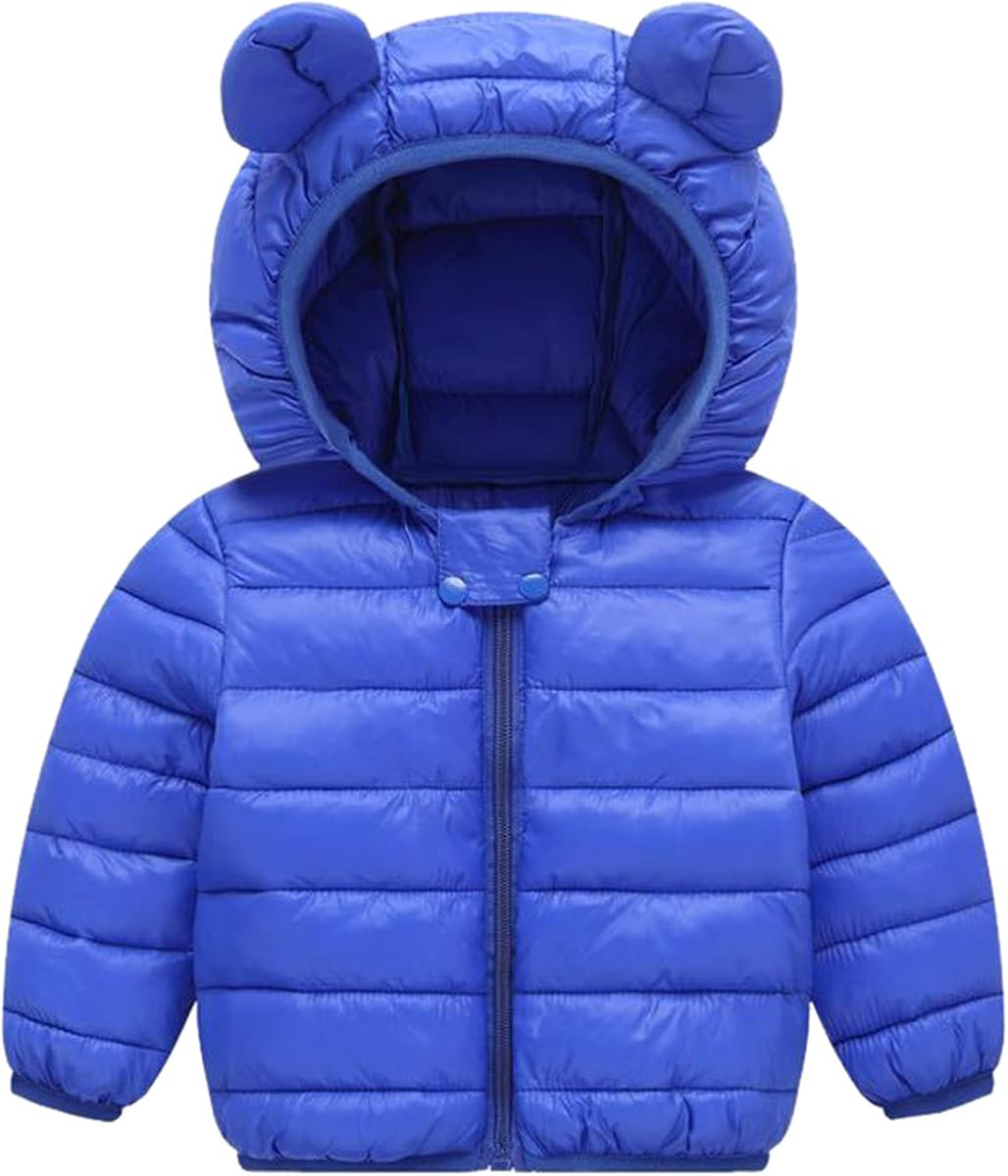 Toddler Fleece Jacket for Girls Baby Boy Zip Up Coats Kids Winter Coats Infant Hooded Jackets Newborn